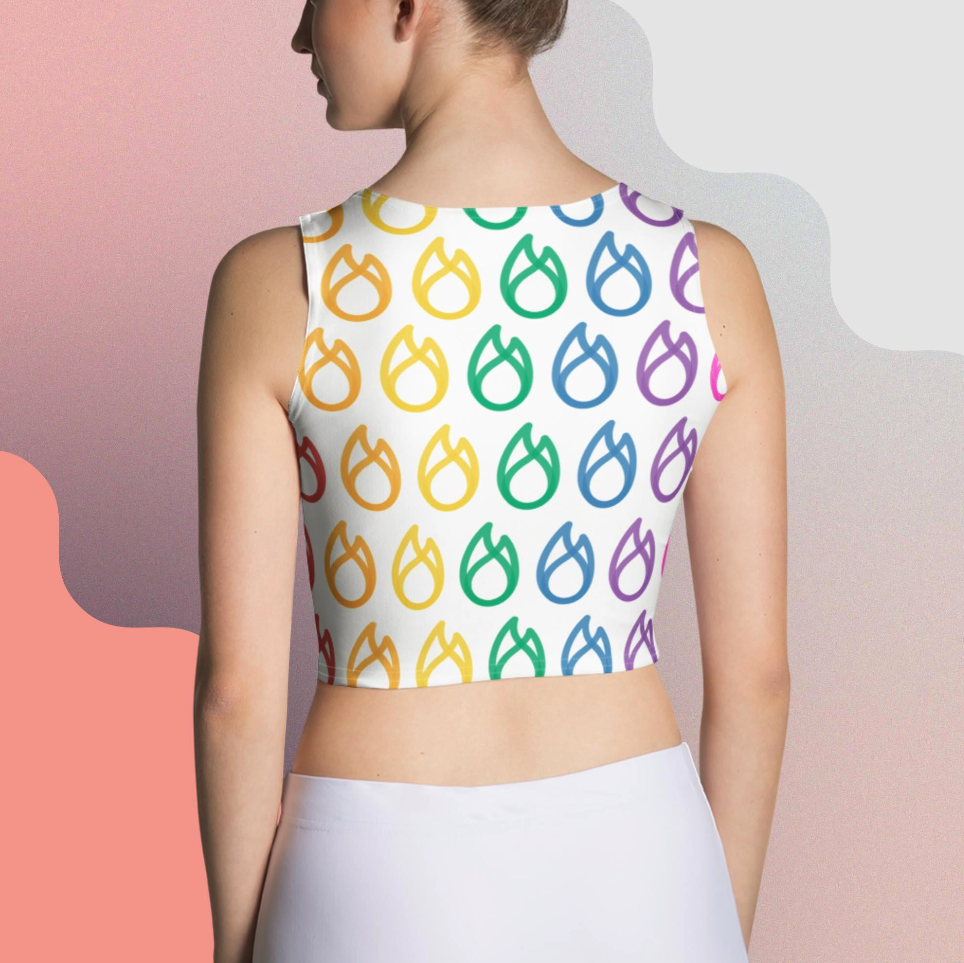 Rainbow Logo Crop Top