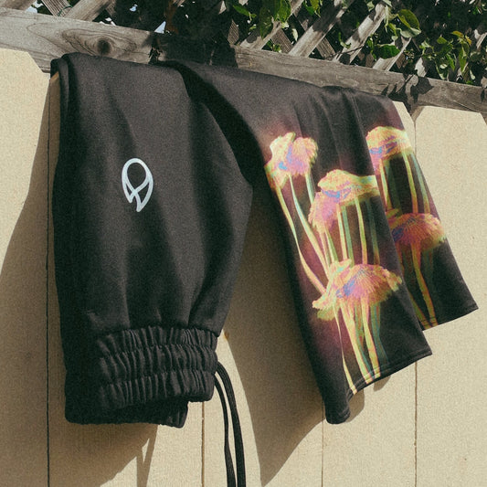 “Neon Bloom” Wide-Leg Joggers